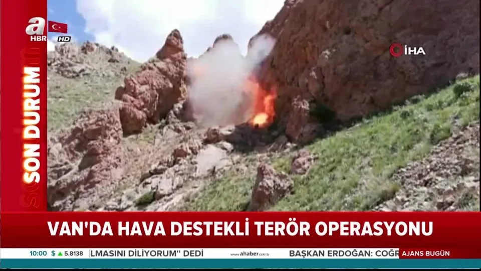 Van’da hava destekli terör operasyonu! İnleri yerle bir edildi |Video