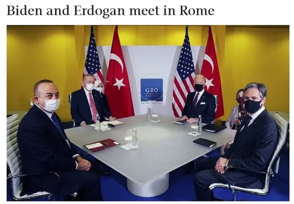 Başkan Erdoğan ve ABD Başkanı Biden arasındaki toplantı dünya medyasında geniş yer buldu