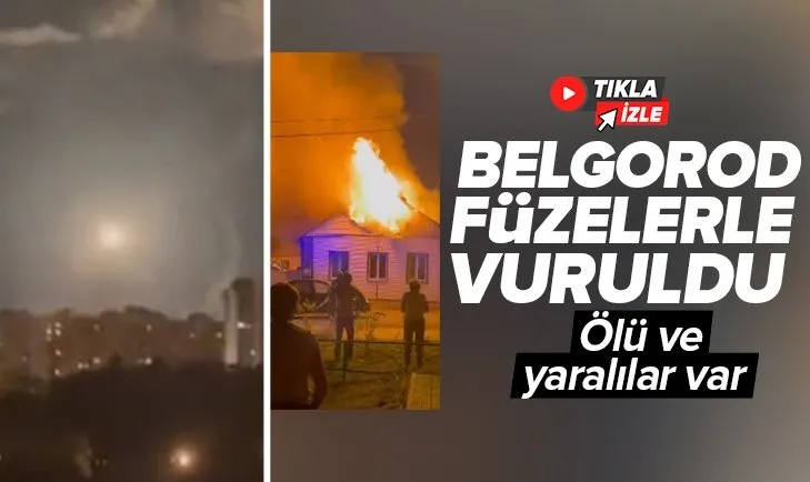 Rusya’nın Belgorod kenti füzelerle vuruldu! İşte o saldırının görüntüleri