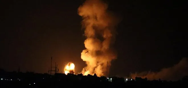 Son dakika: İsrail uçakları ve helikopterleri Gazze’yi vuruyor