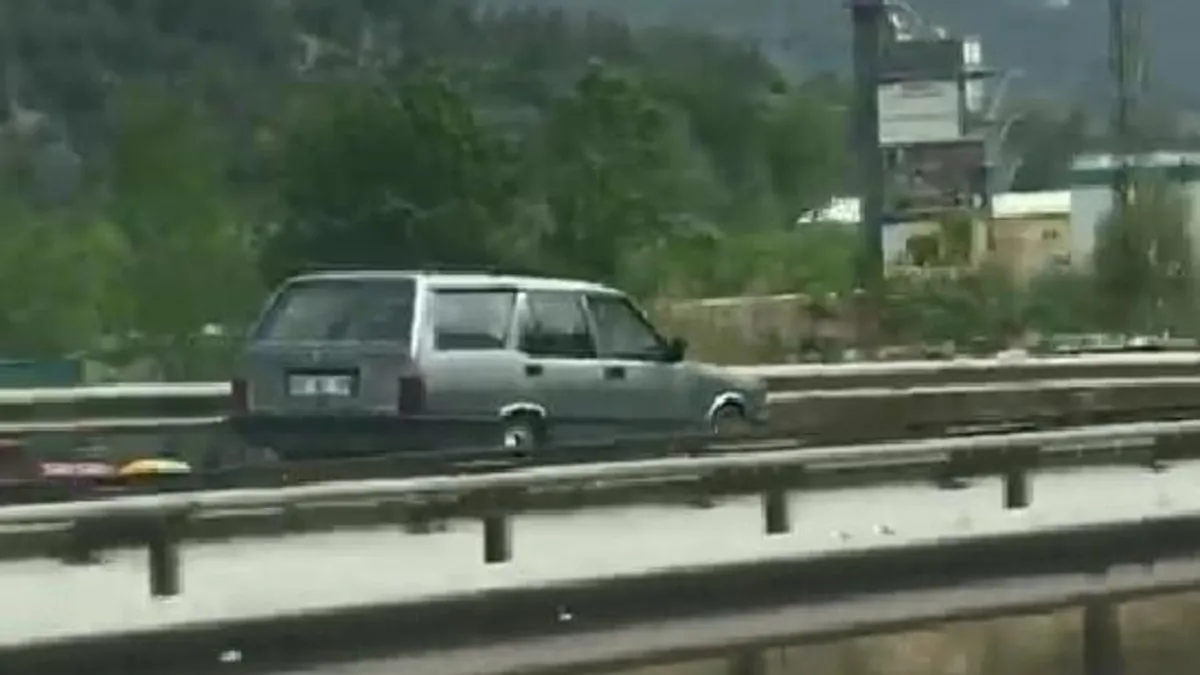 Ters yönden giden otomobile ceza yağdı