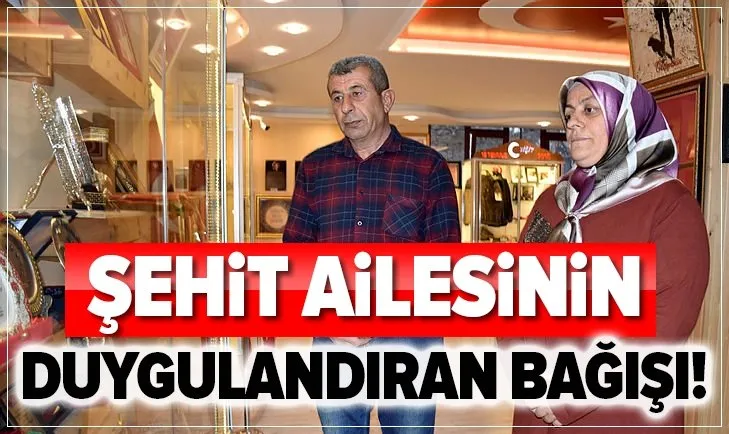 Şehit Cennet Yiğit’in ailesinden duygulandıran bağış!