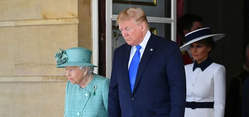 Trump'ı Prens ve Kraliçe karşıladı