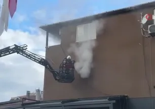 Ataşehir’de korkutan yangın