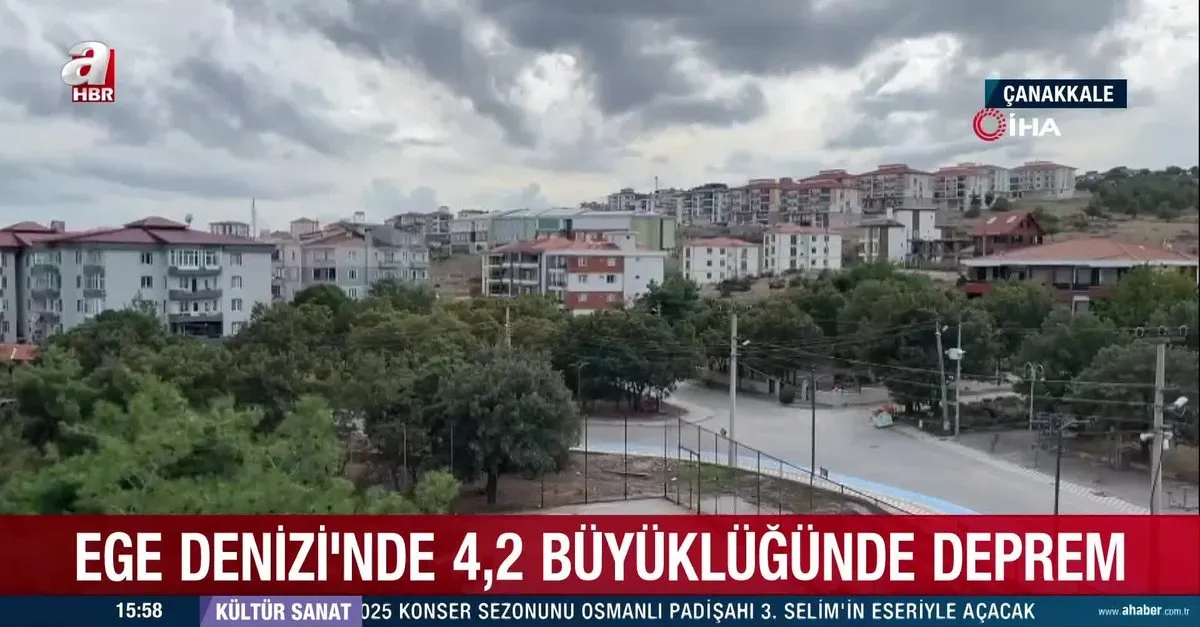 Ege Denizi'nde 4,2 büyüklüğünde deprem