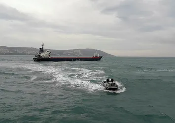 Sinop'ta kuru yük gemisinde patlama