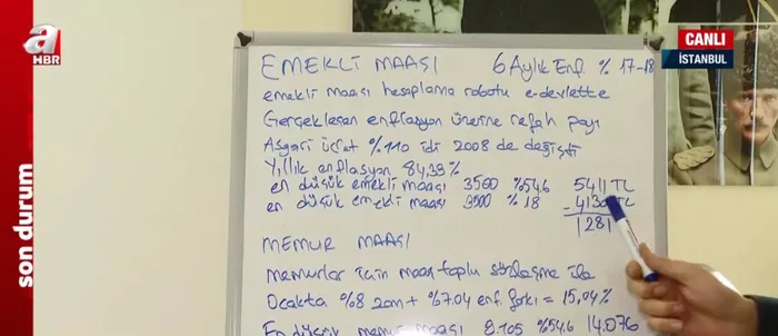 Emekli ve memur zamları için net oran verdi! En düşük bu miktarı alacaklar! Ekonomist Muhammed Bayram A Haber'de açıkladı - 9
