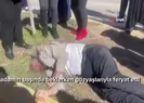 Çarptığı adamın başucunda gözyaşları döktü