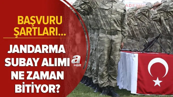 MSB açıkladı! Jandarma subay alımı ne zaman bitiyor? 550 muvazzaf subay alımı başvuru şartları ve tüm detaylar