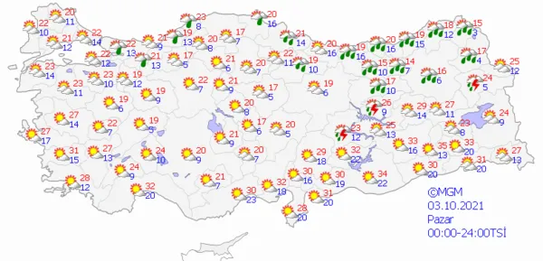 1633098823136.png Meteoroloji'den başta İstanbul olmak üzere çok sayıda ile sağanak yağış ve kuvvetli fırtına uyarısı! İstanbul Ankara İzmir'de bu hafta hava durumu nasıl olacak? - 8