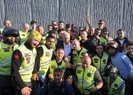 Binali Yıldırıma motosikletlilerden sürpriz
