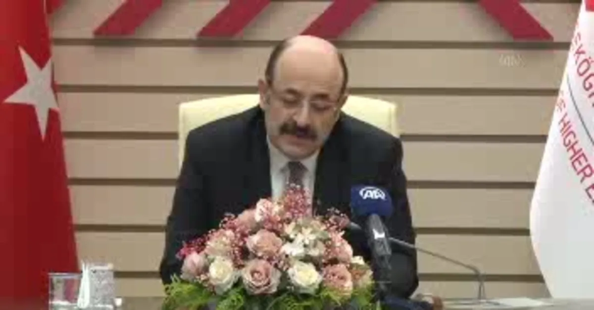 YÖK Başkanı Saraç'tan önemli açıklamalar!