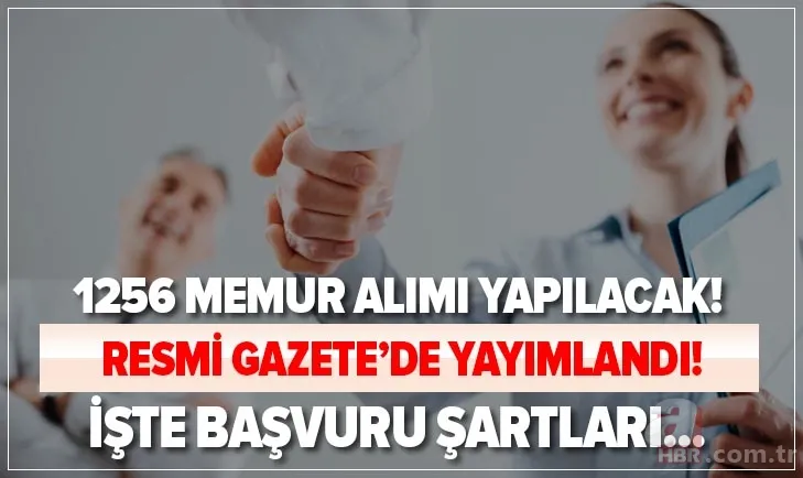 27 Ekim memur alımı ilanları: Kamuya 1256 memur alımı yapılacak! Başvuru şartları ve kadro dağılımı... 1