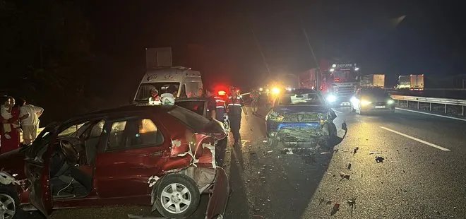 4 aracın karıştığı zincirleme kazada 6 kişi yaralandı!