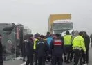 Malatya’da yolcu otobüsü devrildi!