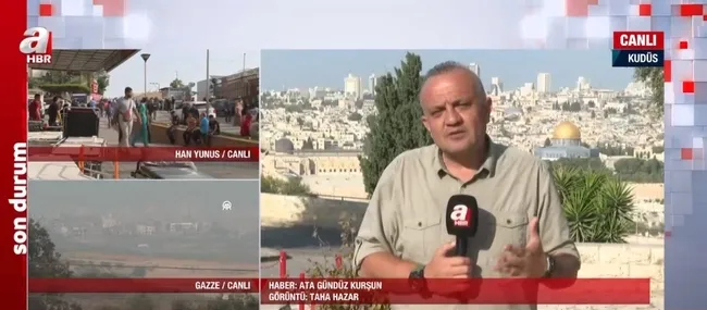 Katil İsrail’in çocuk katliamı | A Haber çatışma bölgesinde! Canlı yayında bombardıman