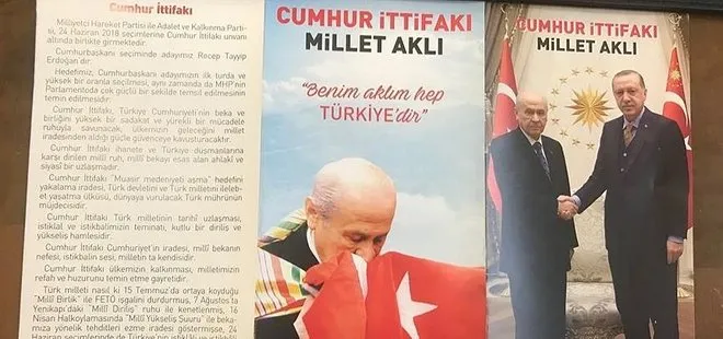 MHP’nin seçim broşüründe Bahçeli ve Erdoğan yan yana