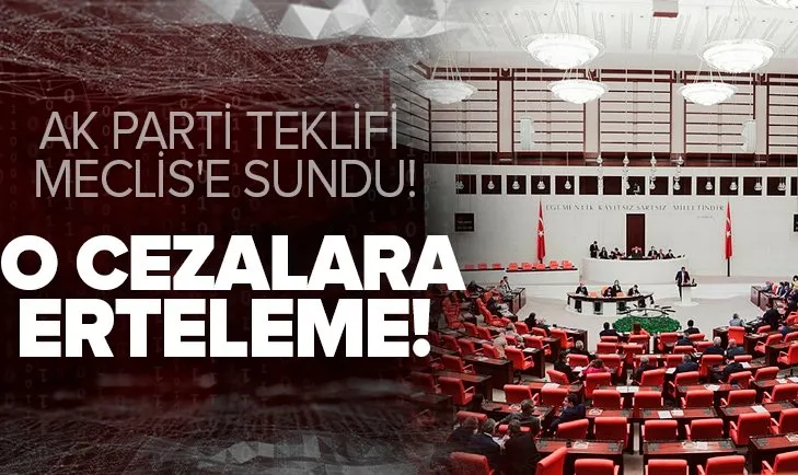 AK Parti torba teklifini Meclis’e sundu! Karşılıksız çeke cezada erteleme uzatılıyor