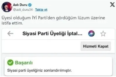 İYİ Parti’de üst üste istifalar! İstanbul Milletvekili Ayşe Sibel Yanıkömeroğlu: Kuruluş ilkelerimizden uzaklaştık