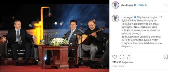 Başkan Erdoğan'dan "Neşet Ertaş" paylaşımı - 1