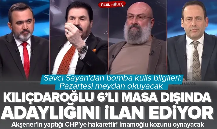 Kılıçdaroğlu 6’lı masa dışında aday olacak