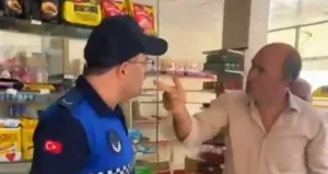 Zabıtaya çirkin saldırı! Tehdit etti