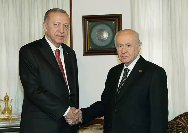 Ankara'da 'Cumhur' zirvesi: Başkan Recep Tayyip Erdoğan MHP Lideri Devlet Bahçeli ile bir araya geldi - 3