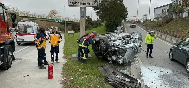 Takla atan sürücü olay yerinden kaçtı! Görgü tanıklarından flaş iddia