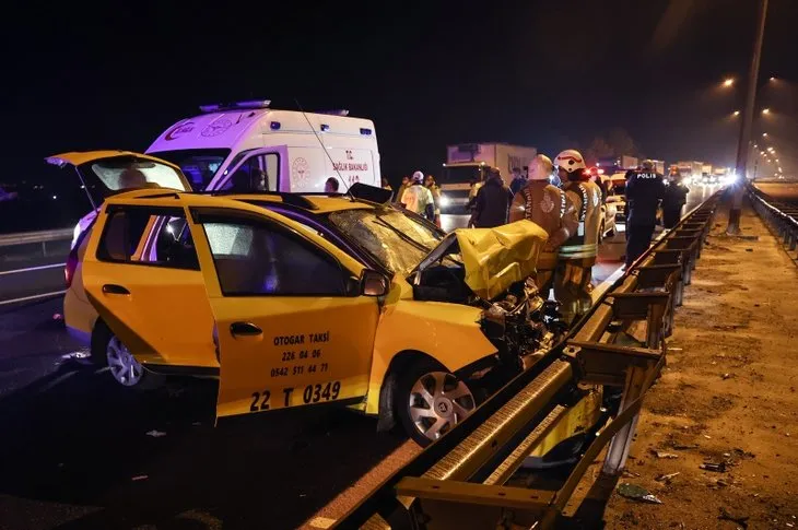 TEM Otoyolu’nda korkunç kaza! 10 kişi yaralandı
