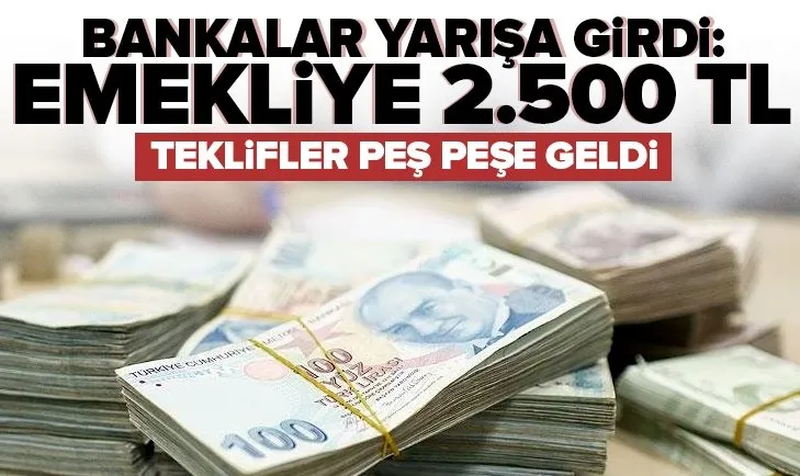 Emekli için bankalar yarışa girdi: Promosyon için teklifler peş peşe geldi! İlave 2.500 TL veriliyor