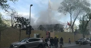 Şişli’de Teşvikiye Camii’nde korkutan yangın