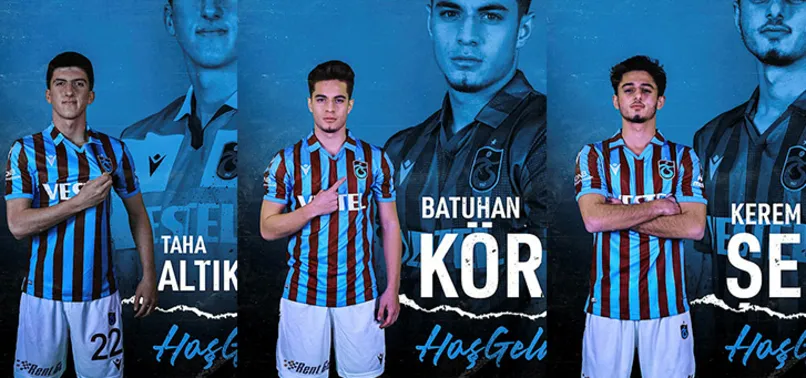 Trabzonspor, renklerine bağladığı 3 genç yıldızın transfer detaylarını açıkladı