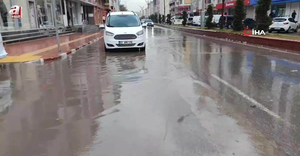 Erciş’te yağmur yağışı etkili oldu