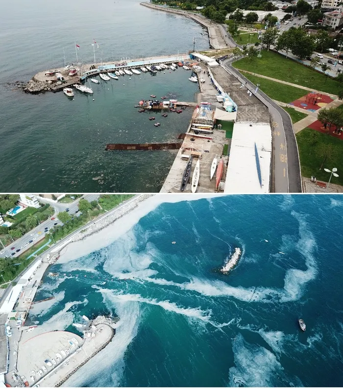 İstanul Caddebostan’da yağmur sonrası müsilaj azaldı