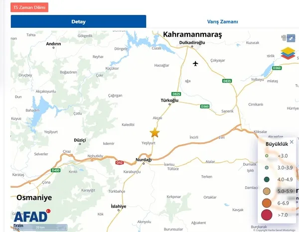 Kahramanmaraş'ta bir deprem daha! AFAD 2023 son depremler listesi - 3