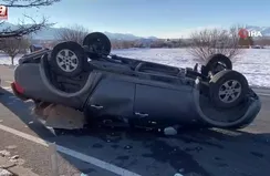 Elazığ’da pikap takla attı: 3 yaralı