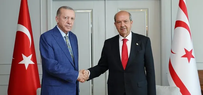 Son dakika | Başkan Erdoğan KKTC Cumhurbaşkanı Tatar ile görüştü