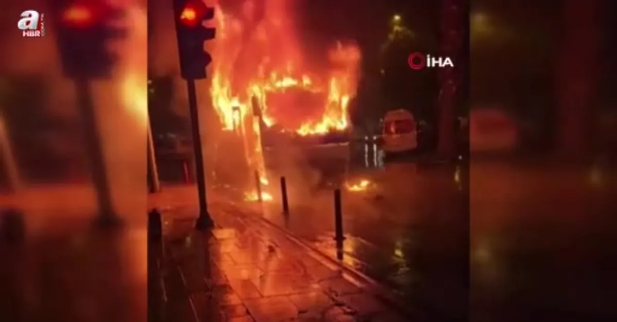 Servis şoförünün dikkati faciayı önledi
