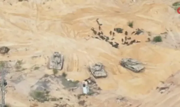 Kassam Tugayları: Gazze’nin doğusunda İsrail’e ait 4 askeri aracı imha ettik | İşte çatışma anları...