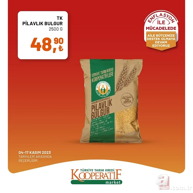 Tarım Kredi Market indirim yarın sona eriyor! 40'lı tuvalet kağıdı 154,90 TL, Çay 89 TL, 100'lü peçete 13,90 TL ve pilavlık bulgur 48,90 TL'den satışa sunuyor 22
