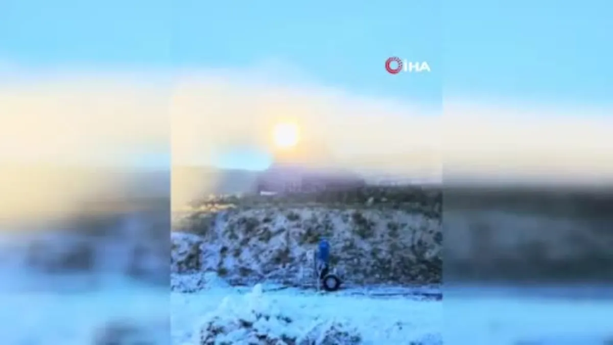 Uludağ'da suni karlama işlemi başladı