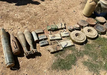Tel Abyad'da PKK'ya darbe: 693 kilo patlayıcı ele geçirildi