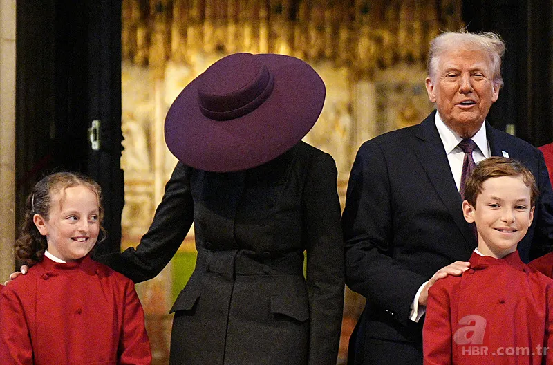 İngiltere ziyaretinde Melania Trump'tan dikkat çeken mesaj! Şapkasıyla verdi 2