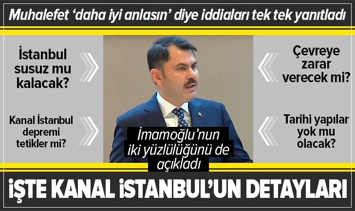 Bakan Kurumdan flaş Kanal İstanbul açıklaması!
