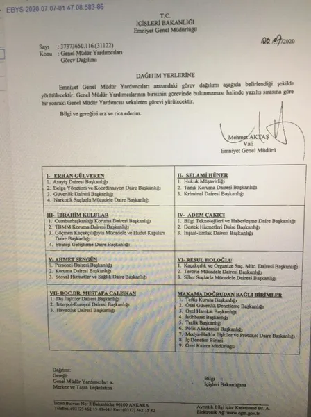 Emniyet Genel Müdür Yardımcıları’nın görev yerleri belli oldu! - 1