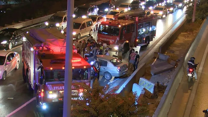 Maltepe'de trafik kazası! Durma noktasına geldi... - 1