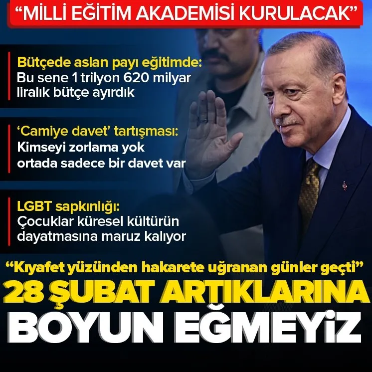 Erdoğan: 28 Şubat artıklarına boyun eğmeyiz
