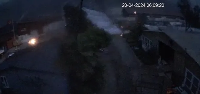 Marmaris’te çatıların uçma anı kamerada