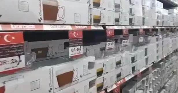 Türk mallarına boykota karşı hamle! O ürünlere Türk bayrağı ve Türk malı ibaresi yerleştirdi