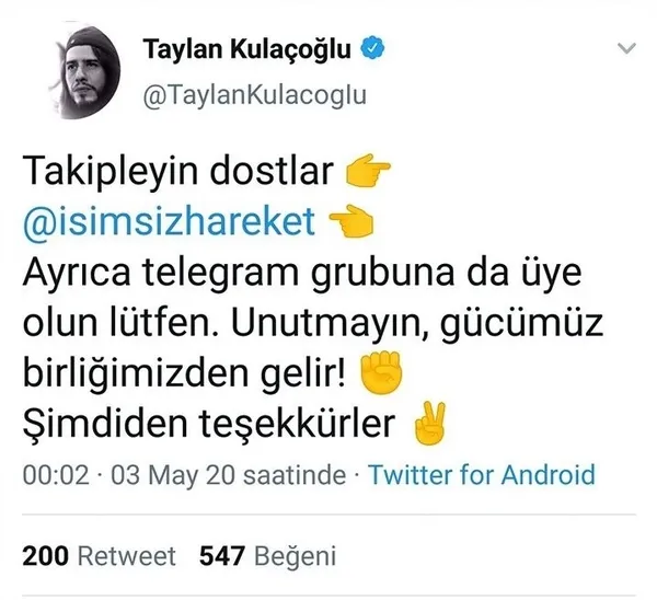 ’İsimsizler’ provokasyonu! Türkiye’de kargaşa çıkarmak istiyorlar...